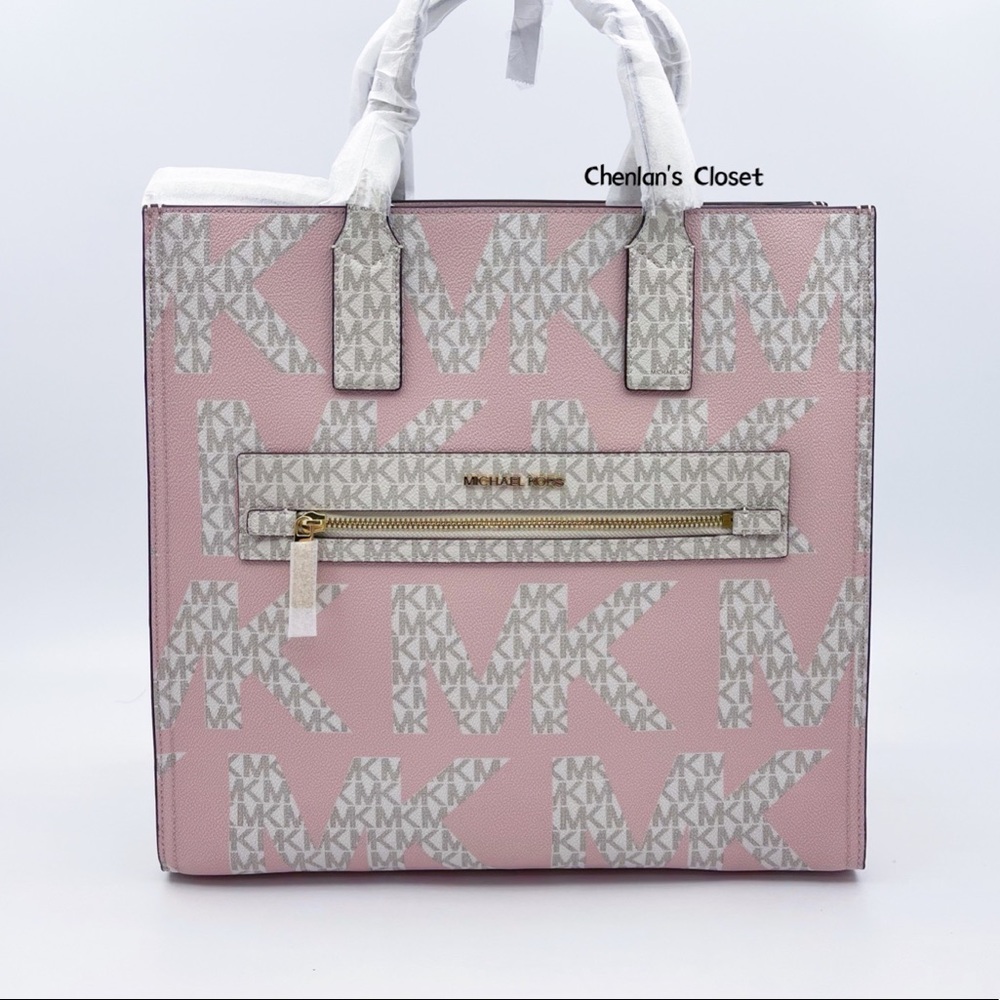 🌸NeW! Michael Kors Kenly Large Logo Tote Set - Picture 3 of 9